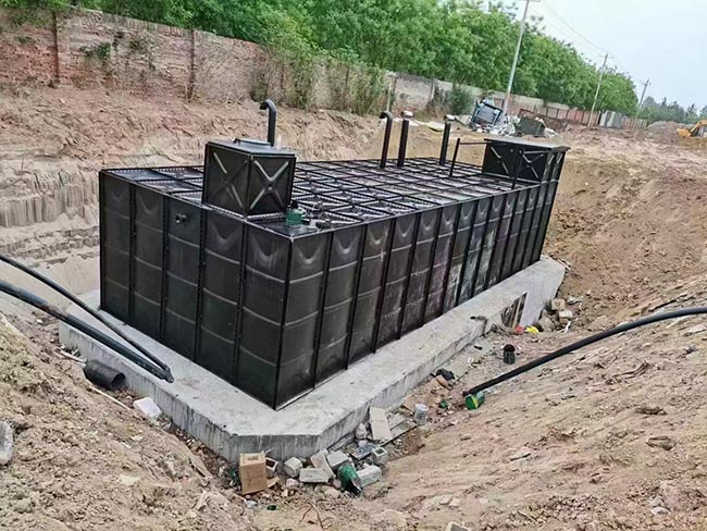 我司一体化地埋式水箱厂家直供重庆三峡工程增压供水项目！